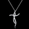 925 Stamped Silver cross crystal Pendant Necklace For Women charms Jewelry Holiday gifts Wedding party