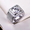 925 Sterling silver  Crystal Rings for men designer party wedding Accessories Jewelry birthday gifts