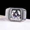 925 Sterling silver  Crystal Rings for men designer party wedding Accessories Jewelry birthday gifts