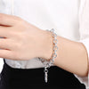 Beautiful Heart Pendant 925 sterling silver Bracelet for woman fine  noble jewelry Wedding party gifts