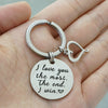 hollow heart charm keychain engraved letter diy gift