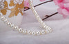 White Faux Pearl Beads Necklace 42cm Elegant Imitation Pearl Choker Necklace Summer Spring Women Party Jewelry