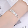 925 Sterling Silver fine lovely beads chain bracelets for women lady cute jewelry wedding party Christmas gifts