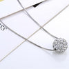 hot sell simple design one Shambhala ball 925 sterling silver ladies short chain necklaces anti-allergic drop shipping