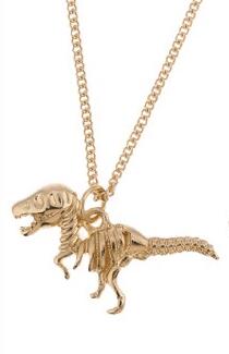 cute simple New dinosaur skeleton necklace