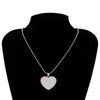 iGIRL Jewelry Igirl Letter Heart Necklaces for Women Stainless Steel Strand Chain Necklace Cool Girls Gift Punk collier