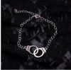 initial e-girl punk letter freedom small handcuffs inecklaces for women short chain handcuff collares collier femme jewelry