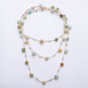 juran Vintage Handmade Bead Multi Layer Necklace Ceramic Bead Statement Women Long ZA Necklace