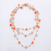 juran Vintage Handmade Bead Multi Layer Necklace Ceramic Bead Statement Women Long ZA Necklace
