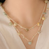 juran Vintage Handmade Bead Multi Layer Necklace Ceramic Bead Statement Women Long ZA Necklace