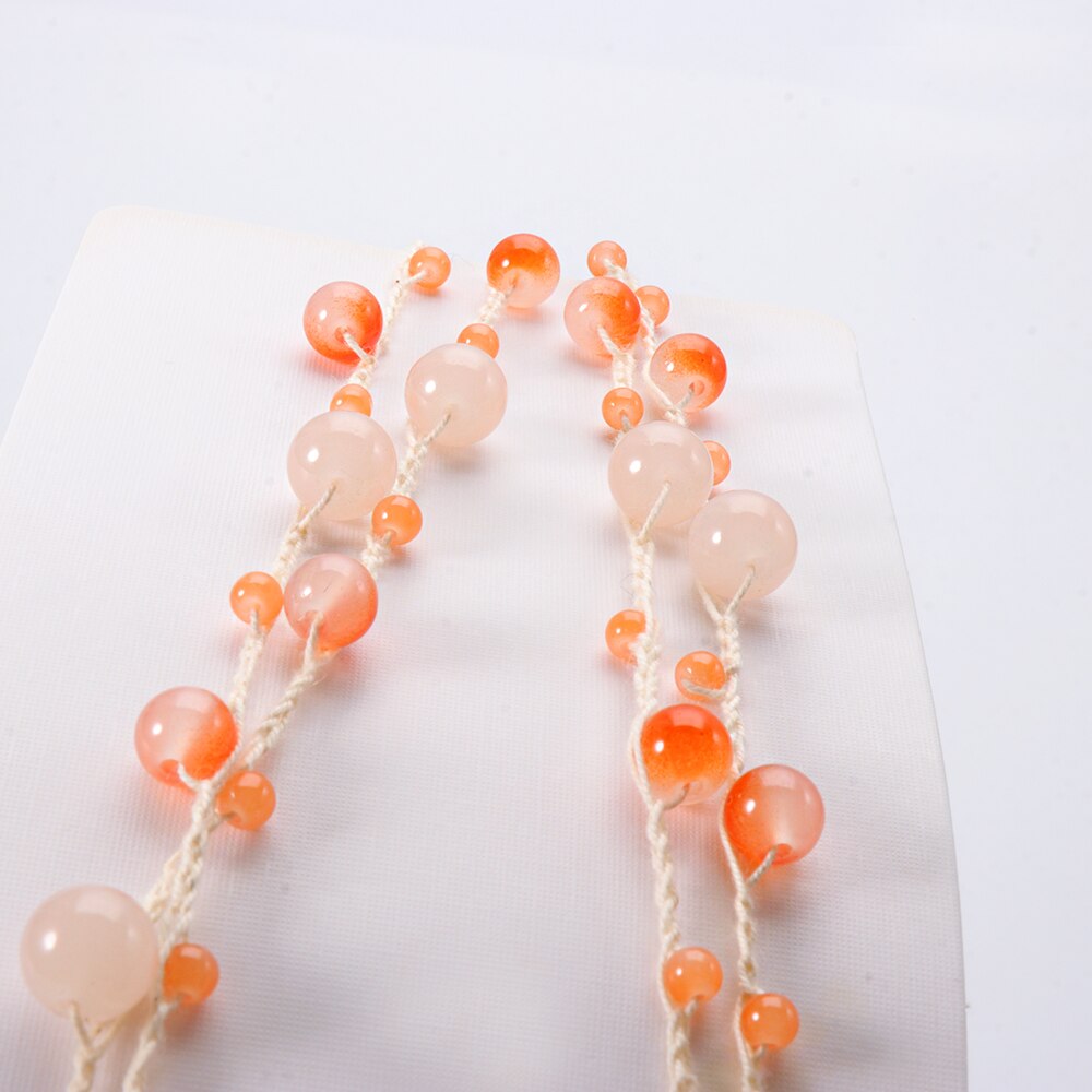 juran Vintage Handmade Bead Multi Layer Necklace Ceramic Bead Statement Women Long ZA Necklace