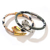 kirykle 2022 women bracelet Snake-print leather rope bracelet for women  metal snake bracelet  Fine Jewelry Gift