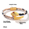kirykle 2022 women bracelet Snake-print leather rope bracelet for women  metal snake bracelet  Fine Jewelry Gift