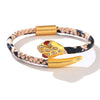 kirykle 2022 women bracelet Snake-print leather rope bracelet for women  metal snake bracelet  Fine Jewelry Gift