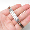 kirykle  Inspirational Gifts For Women and man Saying stamped "life is about creating yourself" leather inspirational bracelet
