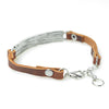 kirykle  Inspirational Gifts For Women and man Saying stamped "life is about creating yourself" leather inspirational bracelet
