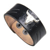 kirykle Vintage Retro Rivet Punk Cool Hip Hop Accessorie Leather Skull Skeleton Biker Bracelet Mens Jewelry