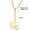 kitchen knife pendant necklace gold color cuban chain men necklaces gifts