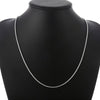 korean 2MM Twisted Rope Chain 925 Stamped Silver Necklace for women Mens   party wedding accessories Jewelry gift