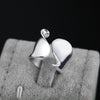 korean 925 Sterling Silver Rings For Women adjustable wedding accessories Engagement Party fine Jewelry Christmas Gifts
