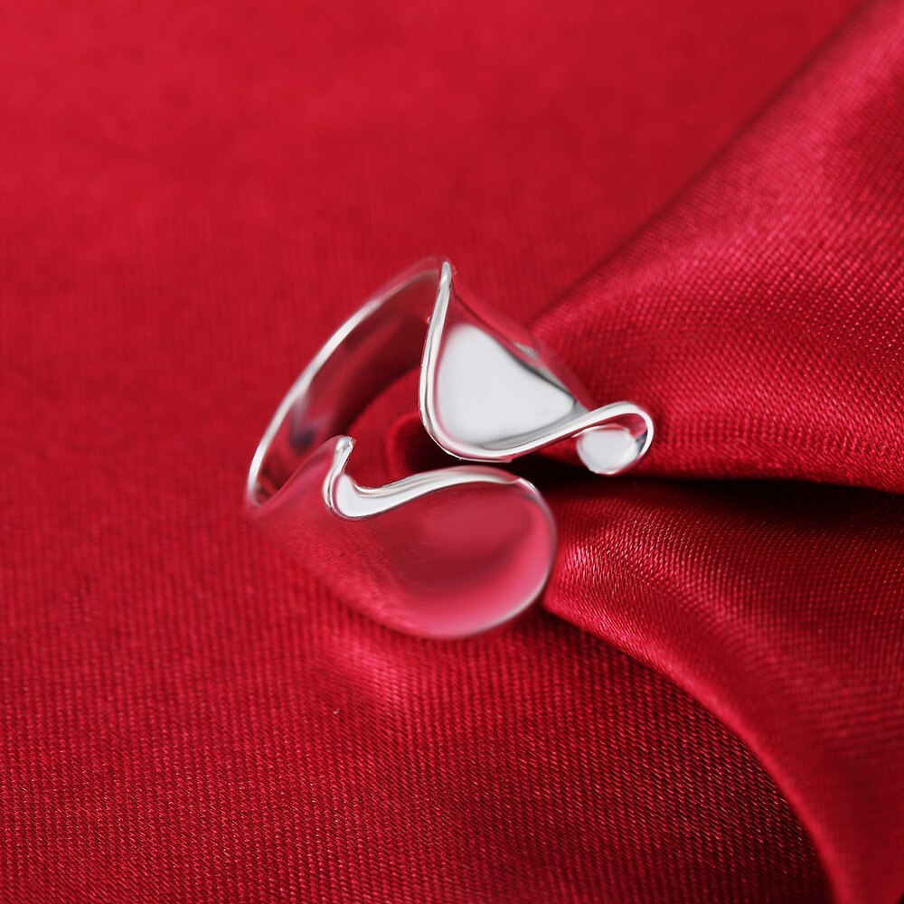 korean 925 Sterling Silver Rings For Women adjustable wedding accessories Engagement Party fine Jewelry Christmas Gifts