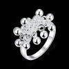 korean 925 Sterling Silver beads Grape Rings for Women Size 6 7 8 9 10 fine Wedding Jewelry Charm Party Gifts