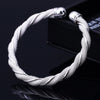 korean 925 sterling Silver Bracelets fine Twisted wire bangles for Women Party  wedding accessories Jewelry
