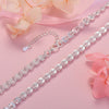 korean 925 sterling Silver lathe engraved pattern chain Necklace For Women Noble Party Wedding Jewelry Christmas gifts