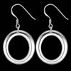korean trend 925 Sterling silver charms circle earrings for women  designer jewelry party wedding accessories gift