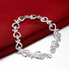 korean trend 925 sterling silver fine heart kelp Bracelet for woman  jewelry Wedding party Christmas gifts
