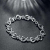 korean trend 925 sterling silver fine heart kelp Bracelet for woman  jewelry Wedding party Christmas gifts