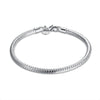 korean trend classic 4MM Snake bone 925 Sterling silver Bracelet for woman Wedding party Gifts cute noble jewelry 20cm