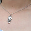 lanseis 1pcs cute Baby Groot Necklace,  I am Groot Necklace pendant ,Marvel lover Galaxy jewelry