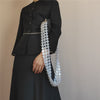 large Wide shoulder strap retro acrylic resin chain color resin handmade detachable thick chain sash fashionable style good