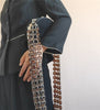 large Wide shoulder strap retro acrylic resin chain color resin handmade detachable thick chain sash fashionable style good