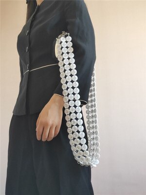 large Wide shoulder strap retro acrylic resin chain color resin handmade detachable thick chain sash fashionable style good