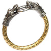 leather Tibetan silver men bracelet titanium fashion male vintage accessories parataxis dragon bracelet men jewelry 2025