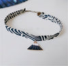 lolita Choker Necklace Japanese Style Cloth Crane Retro Circle Tassel Clavicle Women Chain Necklace B782