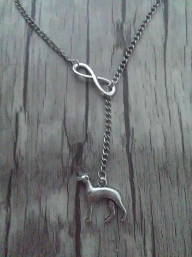 lucky 8&amp;Greyhound Dog Vintage charm sweater chain suitable necklace&amp;bracelet DIY Women jewelry Accessories B530