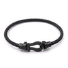 luxury brand Male Bracelets bangles Magnet Buckle Cable Wire Bracelet Men Women U Shaped Bracelet Fine Jewelry