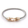 luxury brand Male Bracelets bangles Magnet Buckle Cable Wire Bracelet Men Women U Shaped Bracelet Fine Jewelry