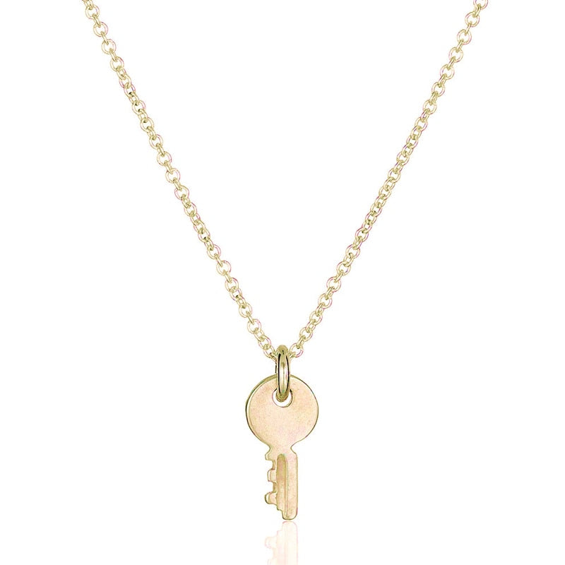 make wish confidence is key gold silver color small simple Clavicle Necklace Minima Pendant Necklace Women jewelry Na