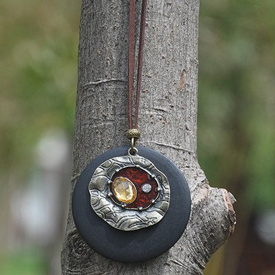 maxi necklace collier women jewelry collares kolye necklaces & pendants Cotton Rope Necklace Wholesale Jewelry Women