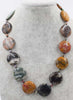 mix-shape colorful agate jade necklace 18nch   beads nature woman discount