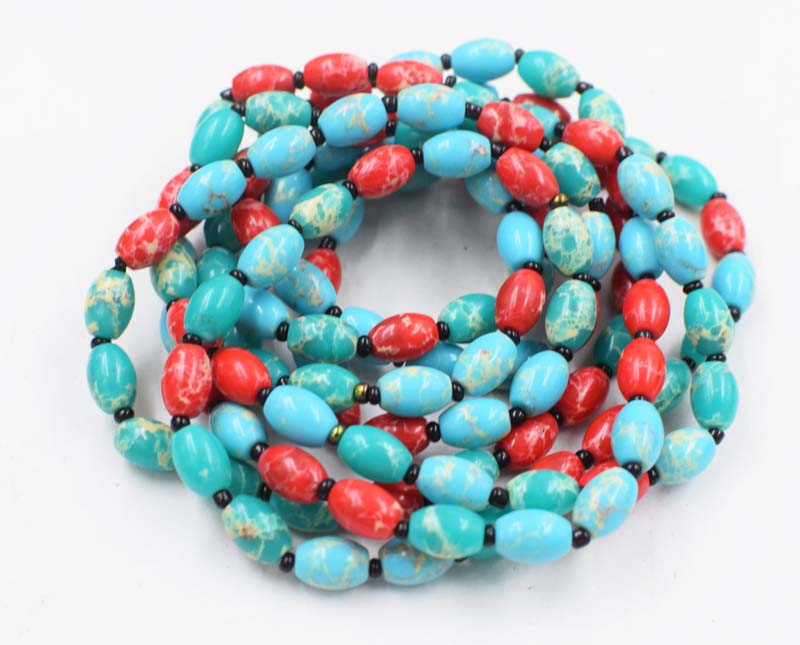 mix-shape colorful agate jade necklace 18nch   beads nature woman discount