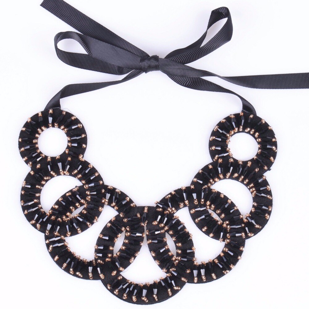 multicolor crystal handmade Trendy Women statement collier Necklaces &2021 arrived ethnic style maxi choker collar Necklace