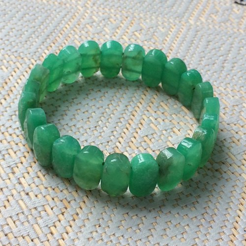 natural Chrysoprase stone beads bracelet natural gemstone bracelet DIY jewelry bracelet for woman for gift   !