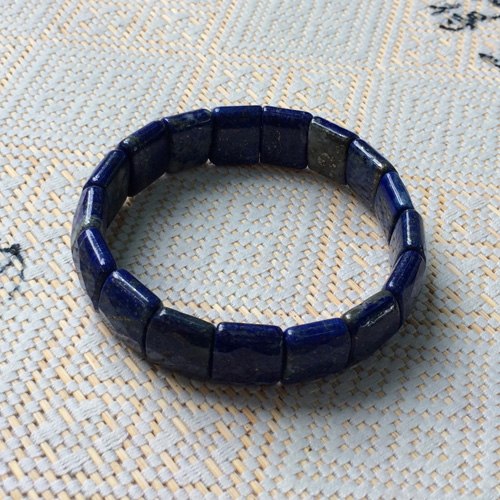 natural Lapis lazuli stone beads bracelet natural gemstone bracelet DIY jewelry bracelet for woman   !