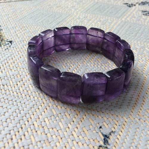 natural amethsyt stone beads bracelet natural gemstone bracelet DIY jewelry for woman birthstone of Sagittarius Aquarius !