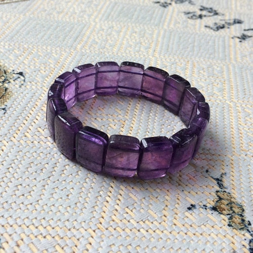 natural amethsyt stone beads bracelet natural gemstone bracelet DIY jewelry for woman birthstone of Sagittarius Aquarius !